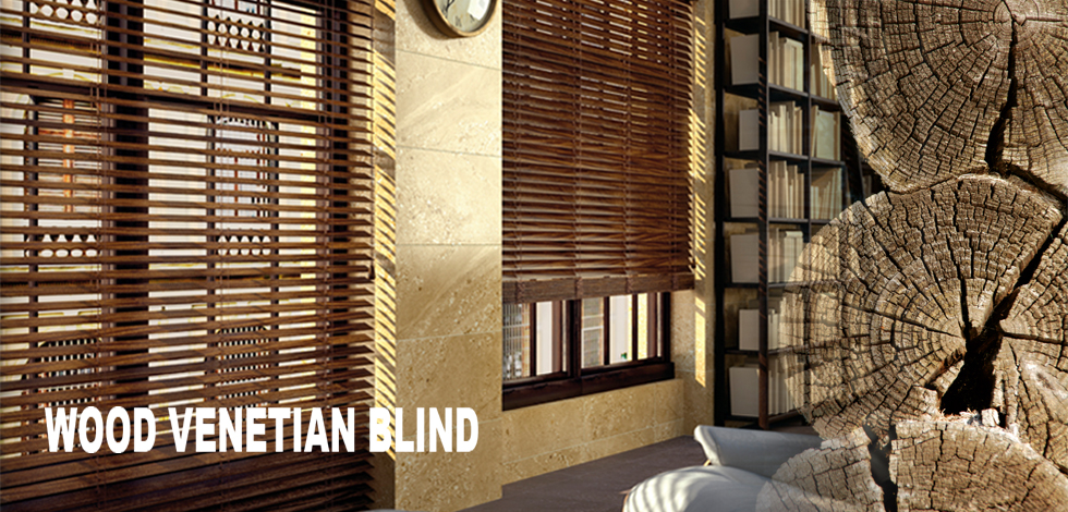 Wood venetian blinds